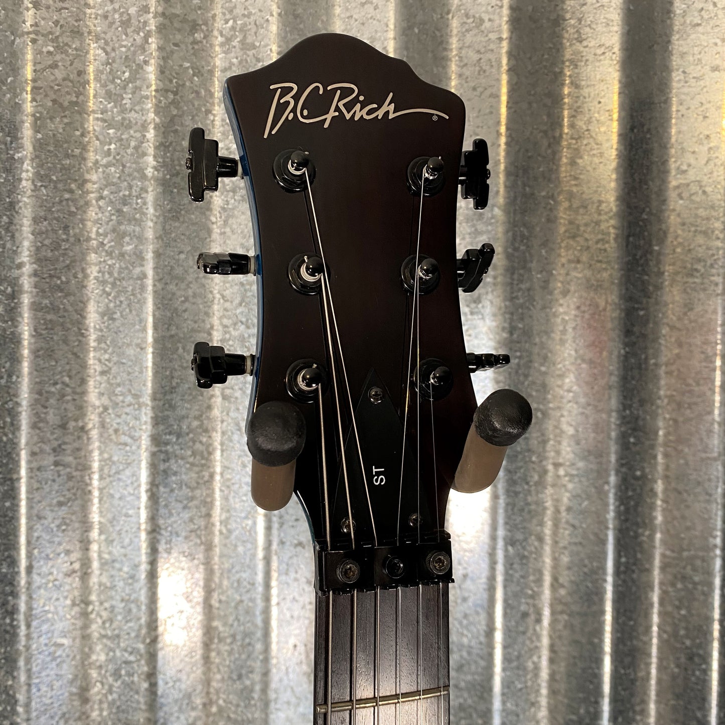 BC Rich Mockingbird ST Korea Trans Blue Quilt Flame Maple Guitar #0041 Used