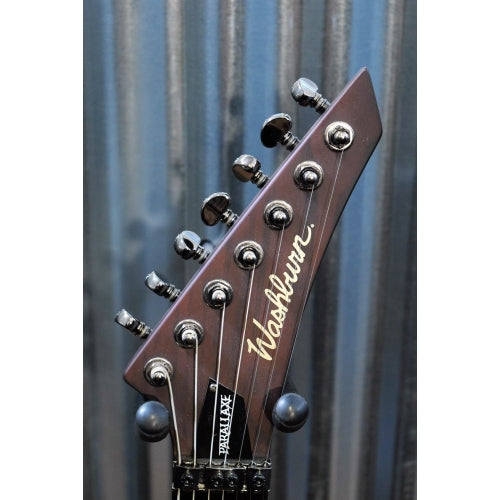 Washburn Parallaxe S29-7FR Dark Swamp Ash 7 String Carved Top 29 Fret Guitar #0205