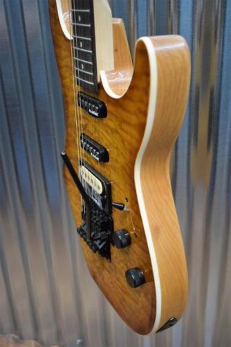 Michael Kelly 1964 Guitar Quilt Top Dark Amber Burst MK64DAB Blemish #2812