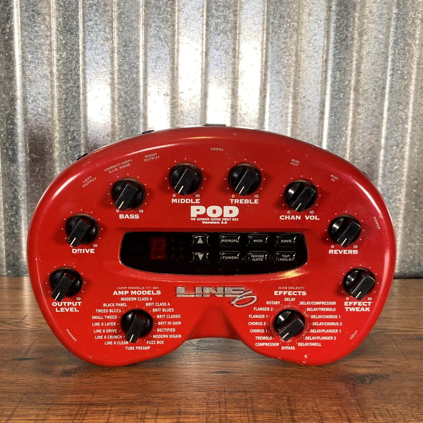 Line 6 Pod 2.0 Guitar Multi Effect & Amp Modeler Used