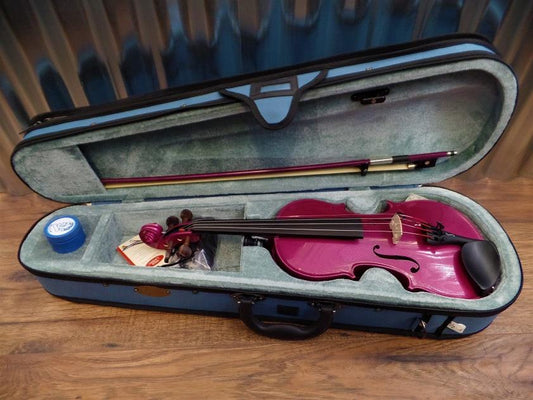 Stentor Harlequin Series 1/2 Violin Pink with Bow & Case #1021 *