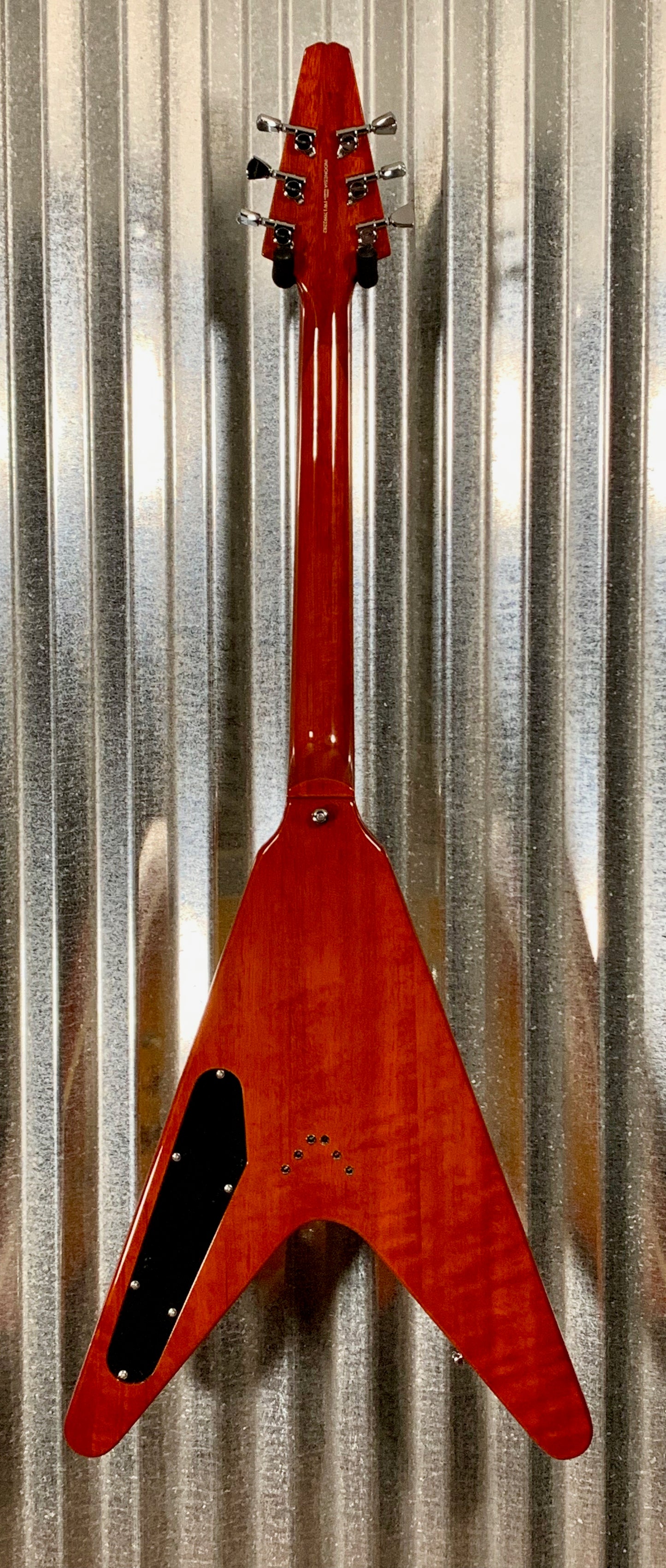 Hamer Vector Mahogany Flying V Cherry Sunburst Electric Guitar & Bag #2282