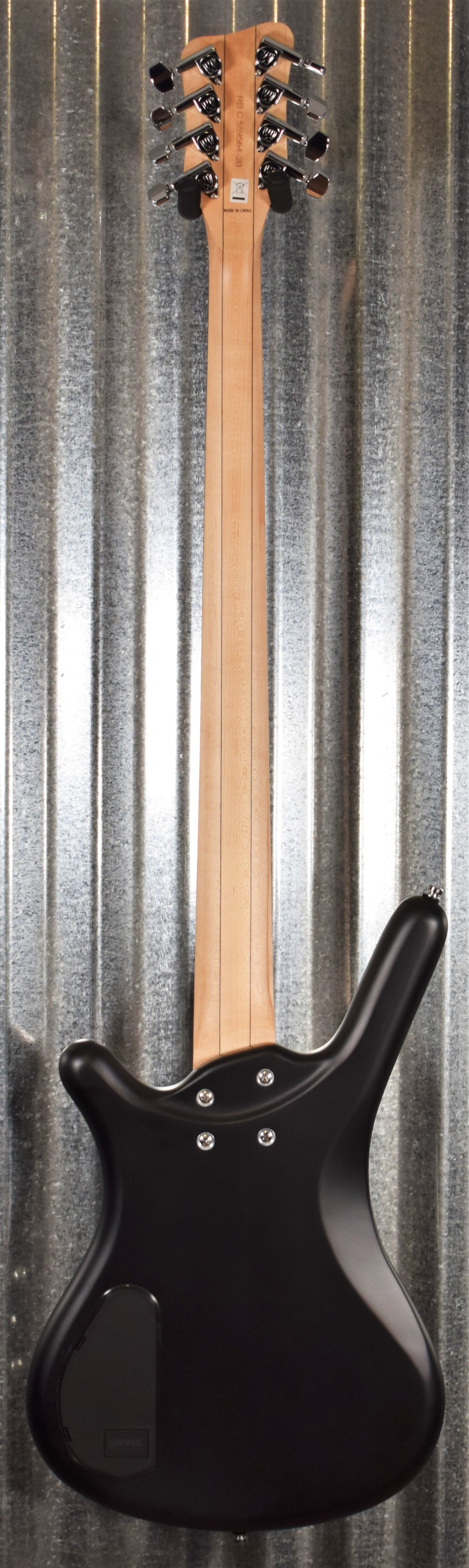 Warwick Rockbass Corvette Basic Satin Nirvana Black Active 8 String Bass & Bag #6420