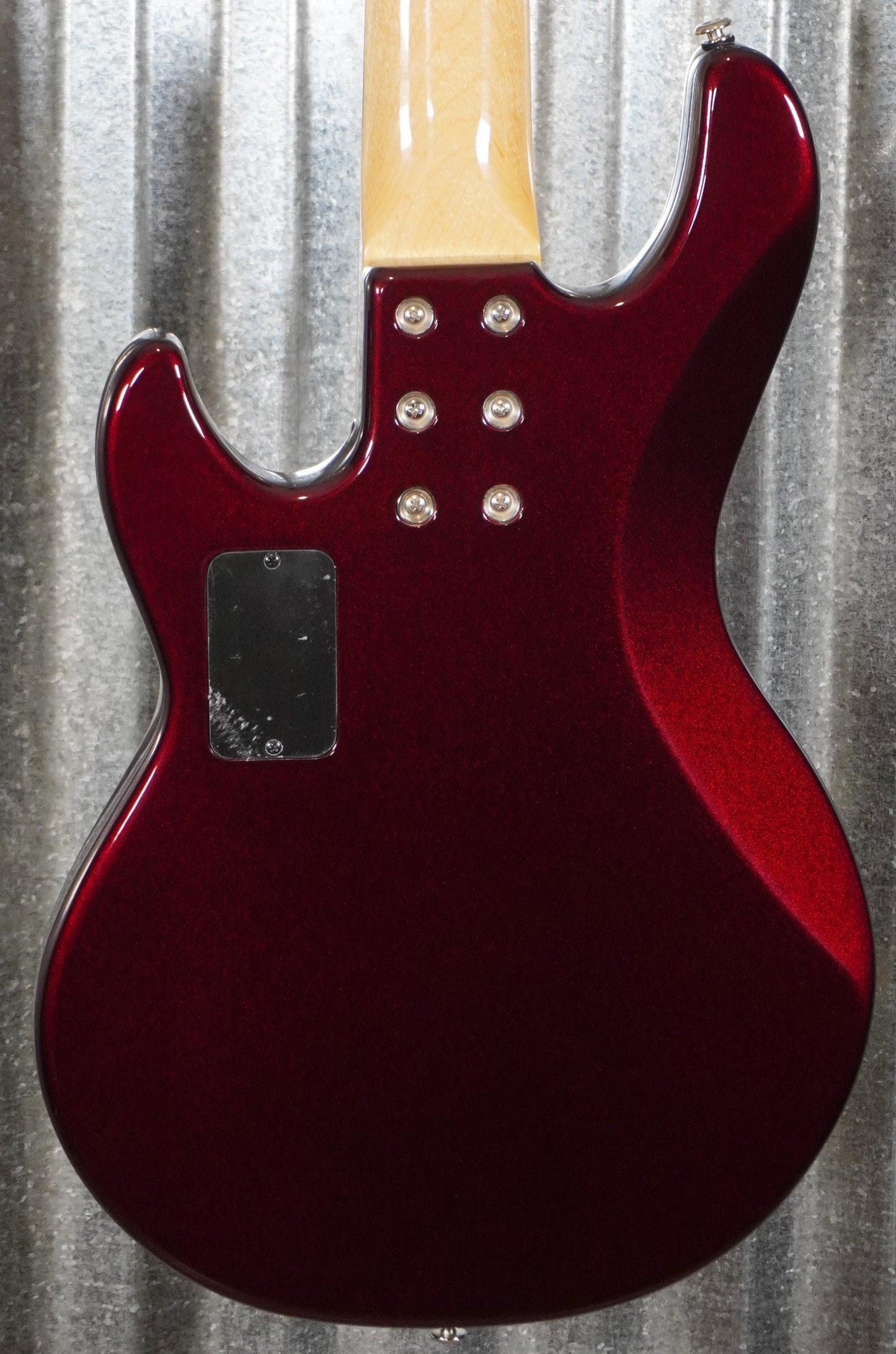 G&L USA CLF L-2500 S750 Ruby Red Metallic 5 String Bass & Case #0075