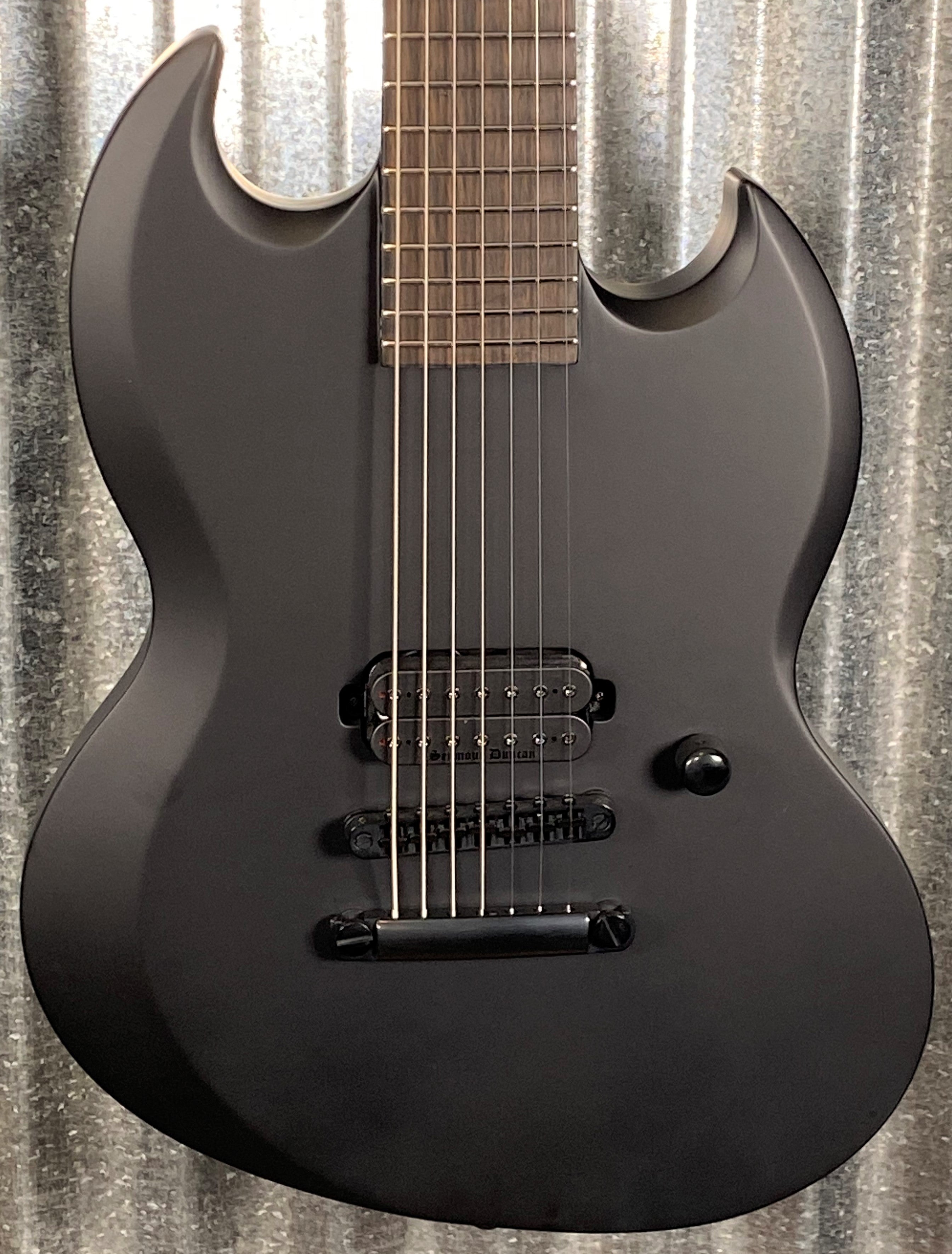 ESP LTD Viper 7 String Baritone Black Metal Guitar LVIPER7BBKMBLKS #23 –  Specialty Traders