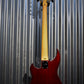 Hagstrom HB-8 Wild Cherry Transparent Eight String Bass Guitar HB-8-WCT & Case #1001