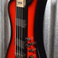 Jackson X Series David Ellefson Kelly Bird IV Red Stripe 4 String Bass #0436 Used