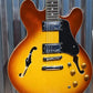 Vintage Guitars VSA500HB Honeyburst Semi-Hollow Body Set Neck Guitar #37