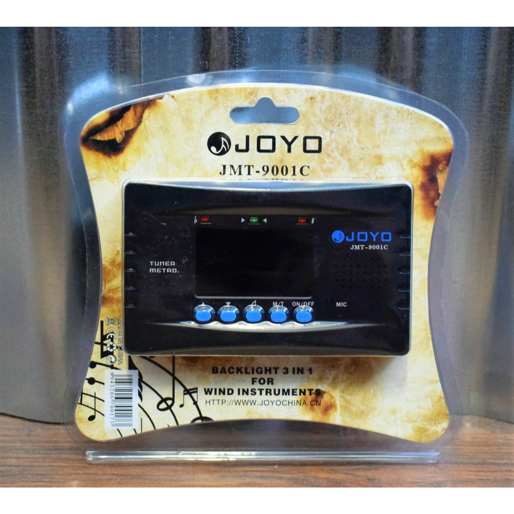 Joyo JMT-9001C Backlit 3 in 1 Brass Wind & String Instrument Chromatic Tuner & Metronome
