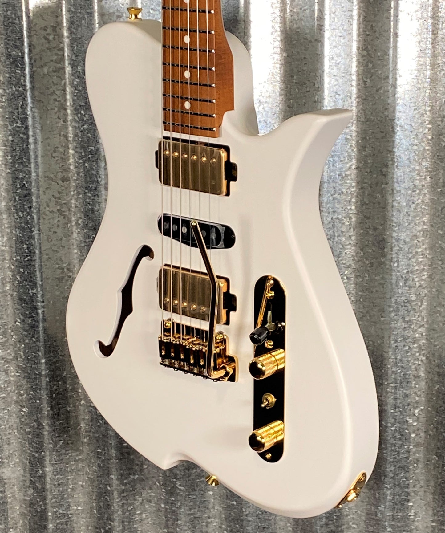 Vola Vasti KJM J1 Kaspar Jalily Signature White Matte Guitar & Bag #4893