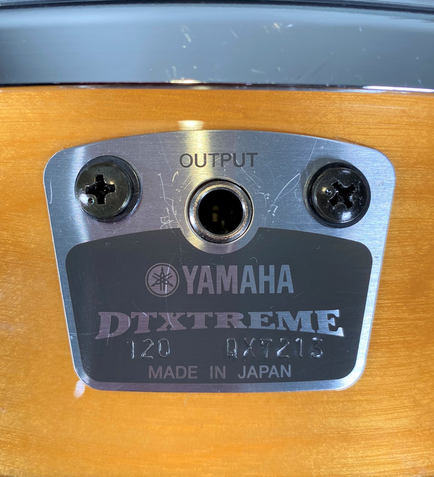 Yamaha DTEXTREME RHP120T 12" Electronic Tom Drum Trigger Pad With Birch Wood Shell & Mounting Hardware Used