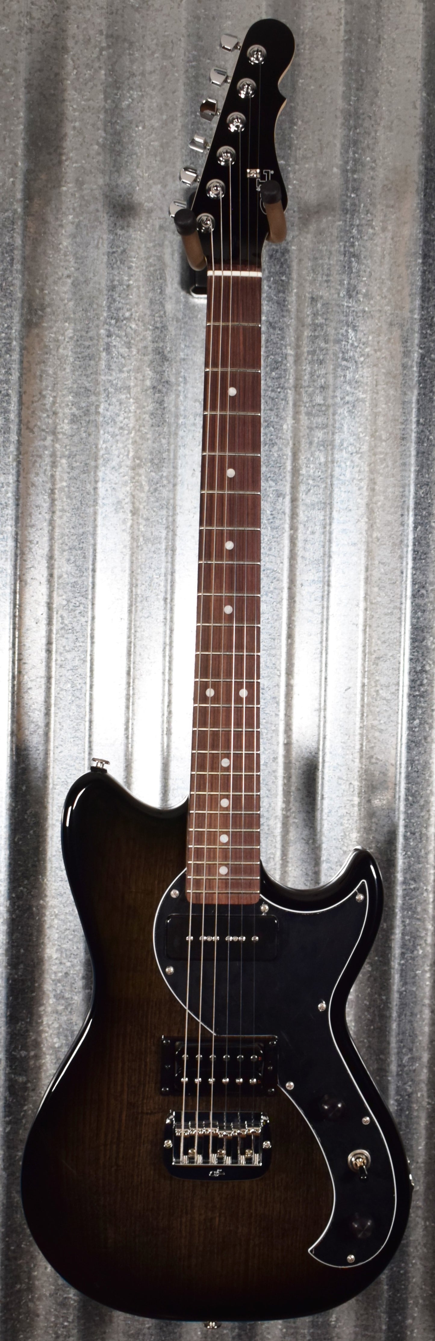 G&L USA Fallout Blackburst Rosewood Satin Neck Guitar & Case #6172