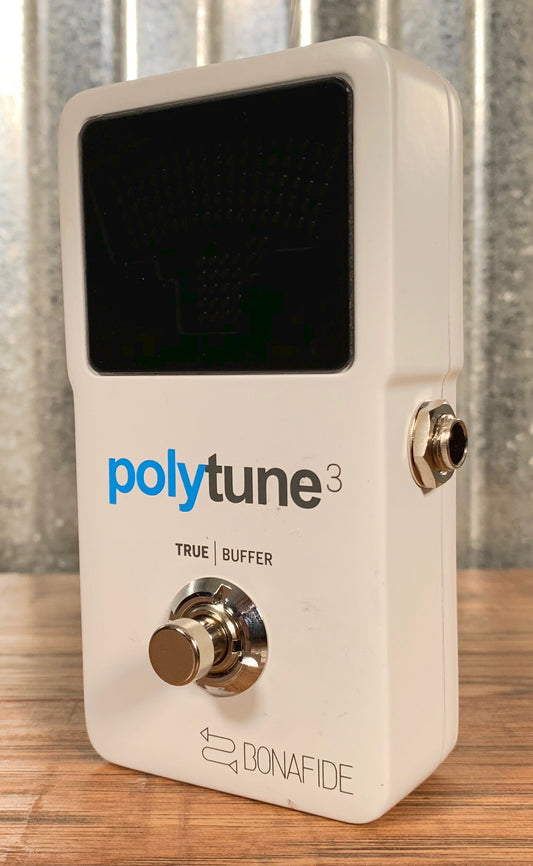 TC Electronic Polytune 3 Chromatic Tuner with Bonafide Buffer Guitar Effect Pedal Used