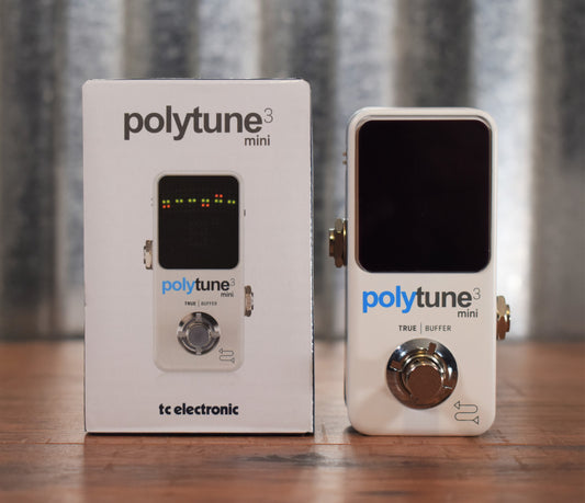 TC Electronic Polytune 3 Mini Polyphonic Chromatic Strobe Guitar Bass Tuner Effect Pedal