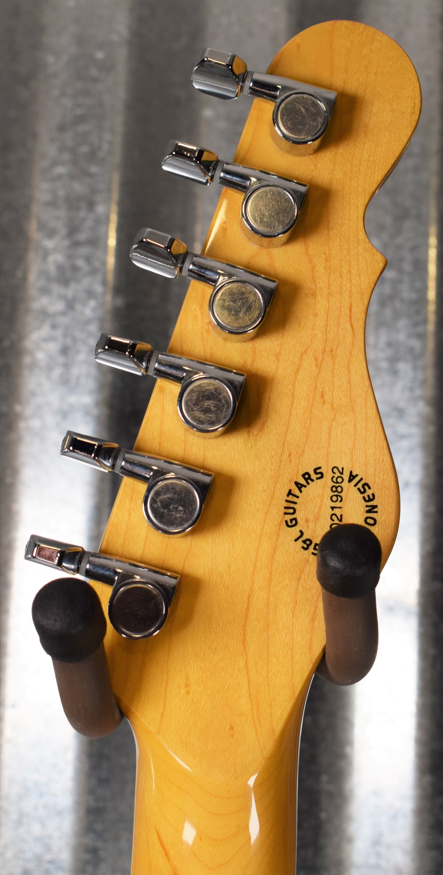 G&L Tribute ASAT Classic Clear Orange Guitar Left Hand #9862 Demo