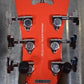 D'Angelico Premier Mini DC Cut Semi Hollow Stop Bar Fiesta Red Guitar & Bag #0182