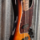 G&L USA Fullerton Deluxe JB 4 String Jazz Bass 3 Tone Sunburst & Case #0107