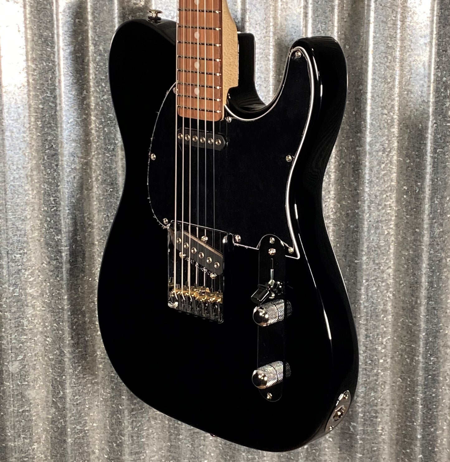 G&L USA ASAT Classic Jet Black Guitar & Bag #1147 Used