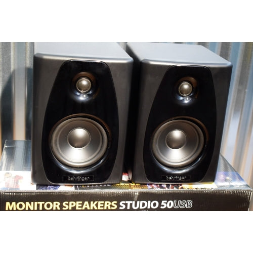 Behringer Studio 50USB 150 Watt Powered Studio Reference Monitors Speakers Pair