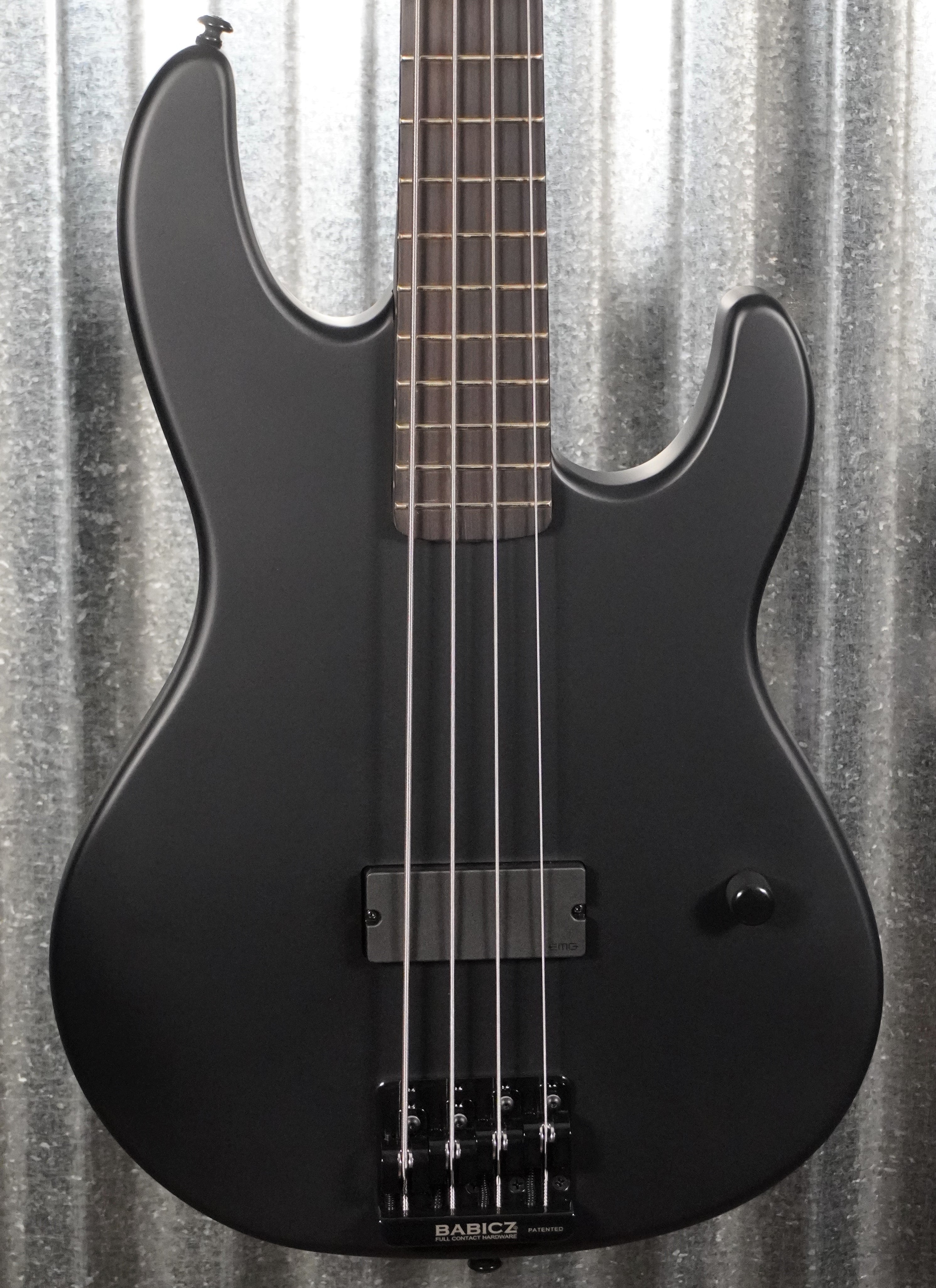 ESP LTD AP-4 Black Metal Satin String Bass  Case LAP4BKMBLKS #1371 –  Specialty Traders
