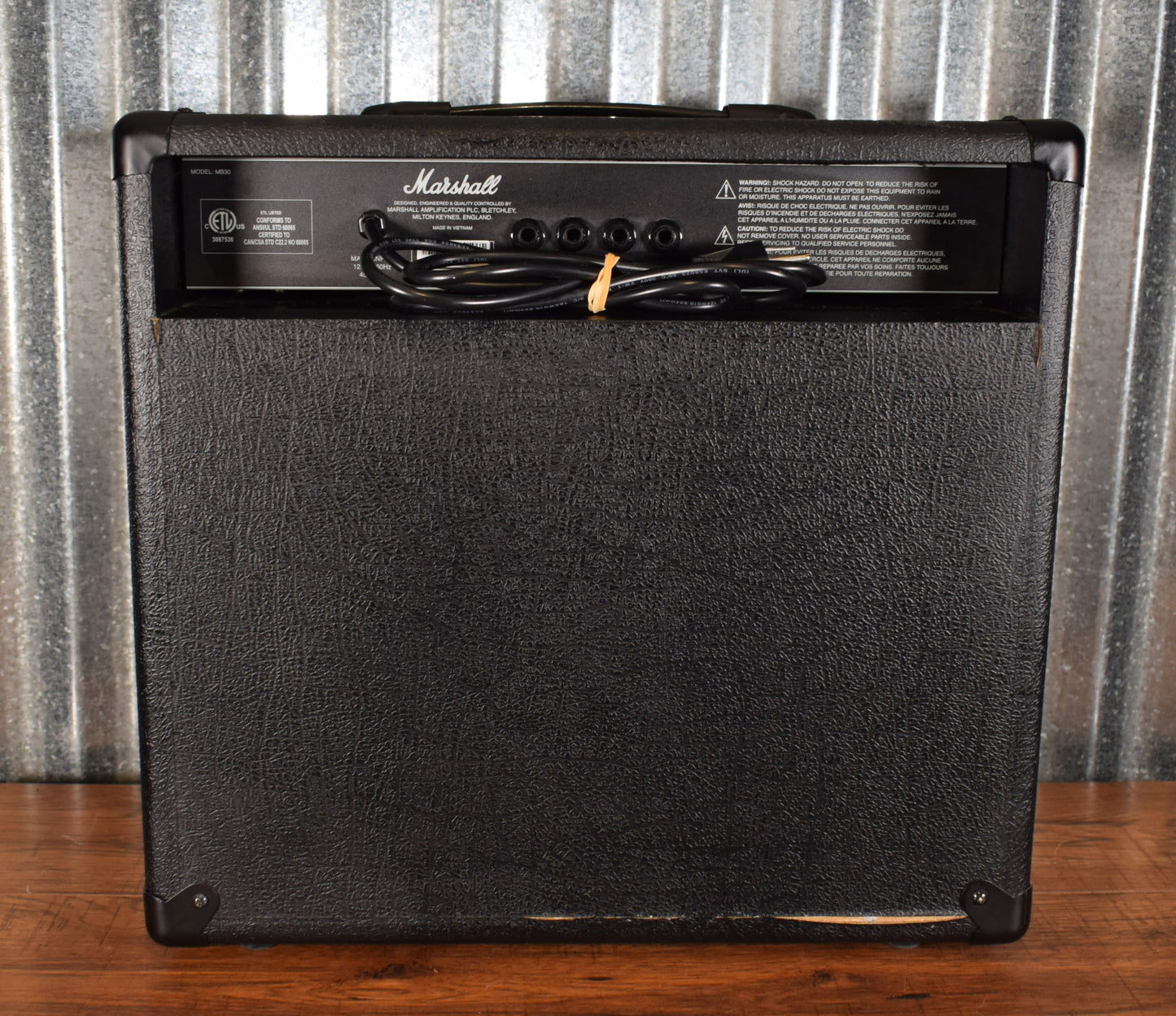 Marshall MB30 B Series 30 Watt 1x10" Two Channel Bass Combo Amplifier Used