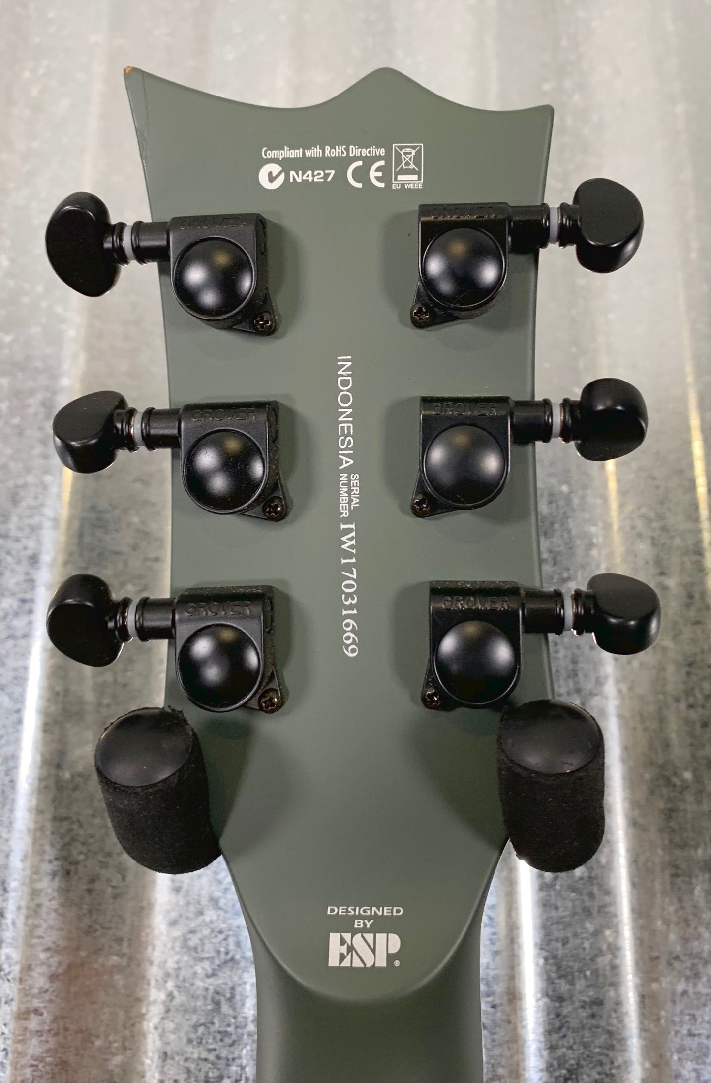ESP LTD EC-401 Eclipse Military Green Satin Guitar LEC401MGS #1669 Used