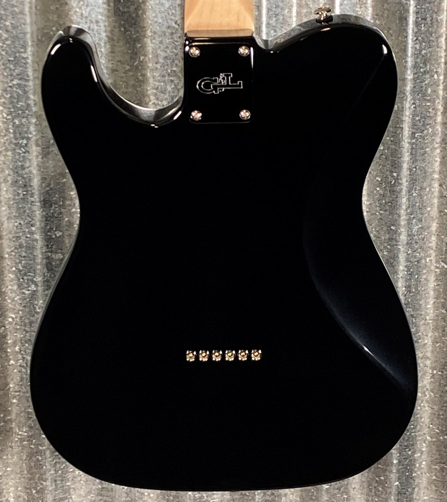 G&L USA ASAT Classic Jet Black Guitar & Bag #3002 Used