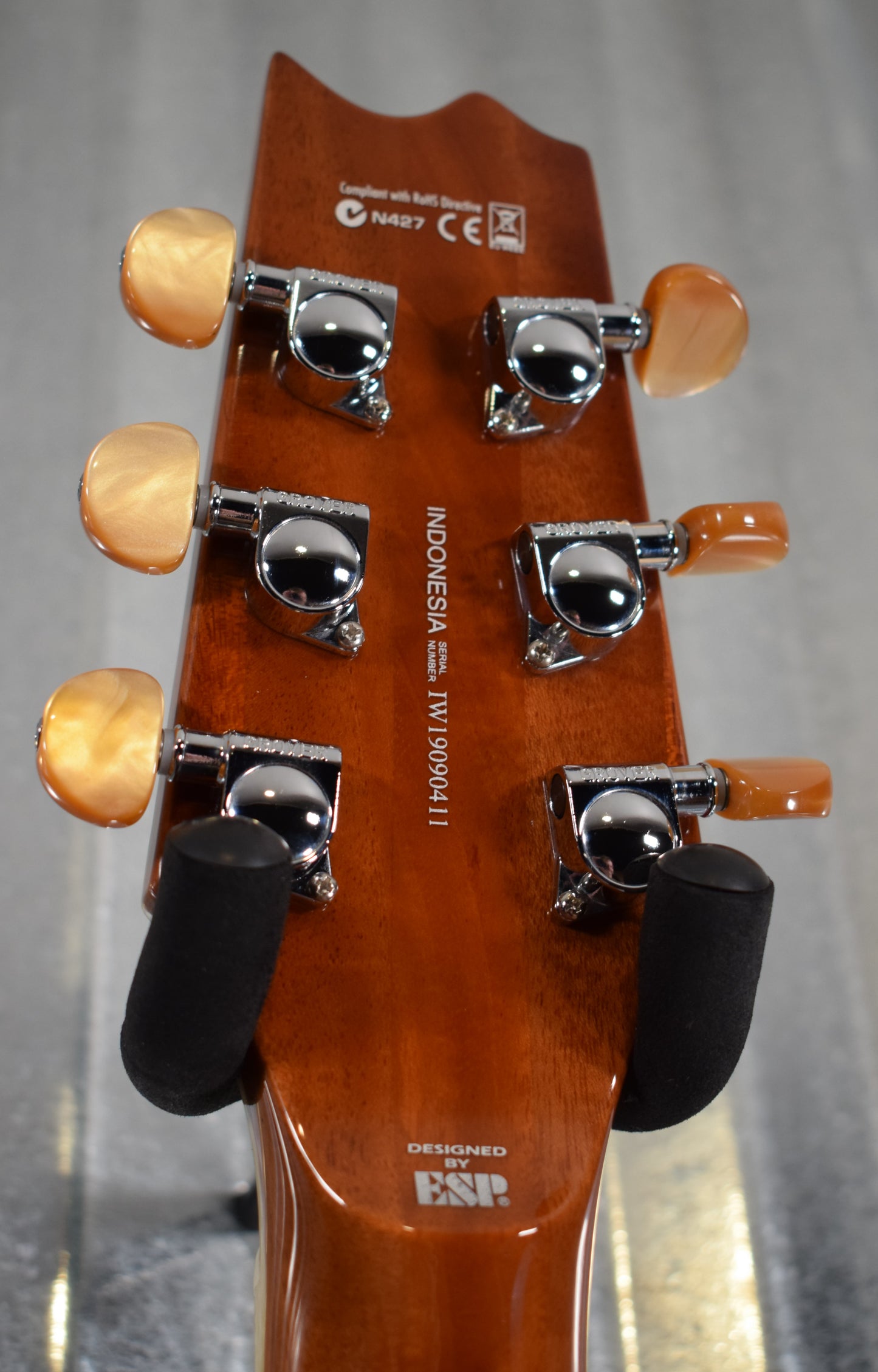 ESP LTD TL-6 Aqua Marine Mist Acoustic Electric Guitar & Case TL6FMAQMB #0411