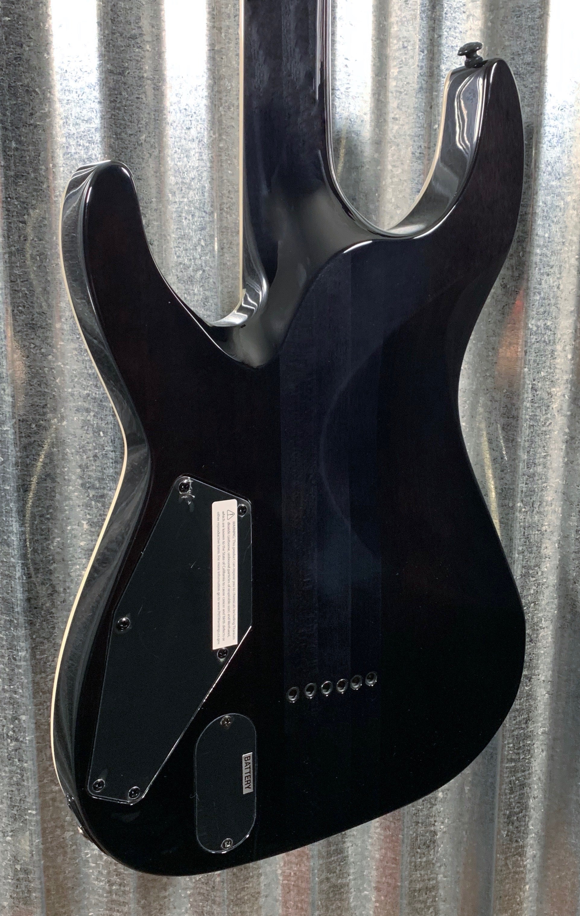 春早割 ESP LTD MH-401NT Quilt See Thru Black Guitar LMH401NTQMSTBLK ネームタグ