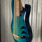 Smiger EUB-02B Burl Top Aquaburst Electric Ukulele Bass #0002