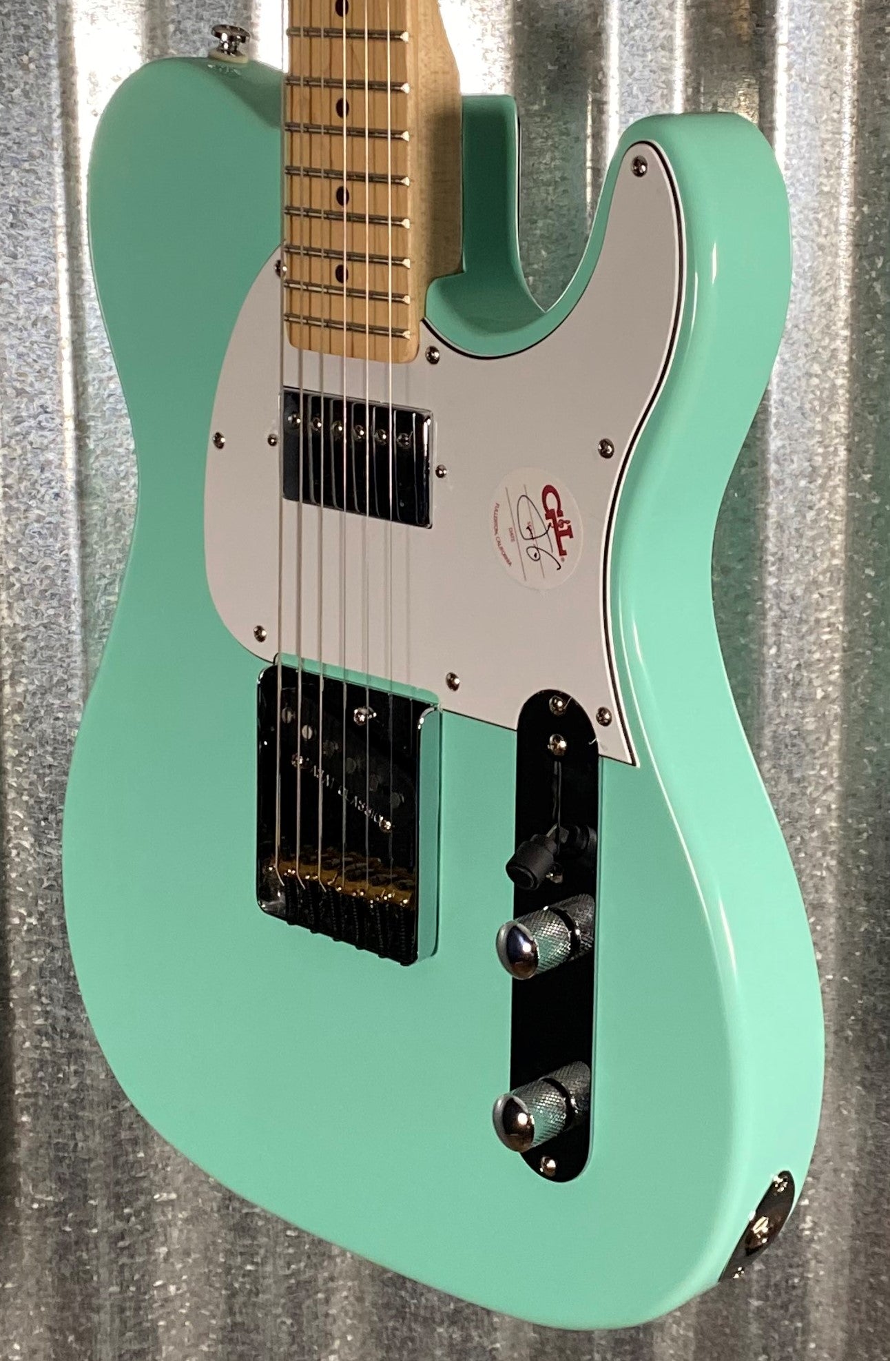 G&L Tribute ASAT Classic Bluesboy Mint Green Guitar #7138 Used