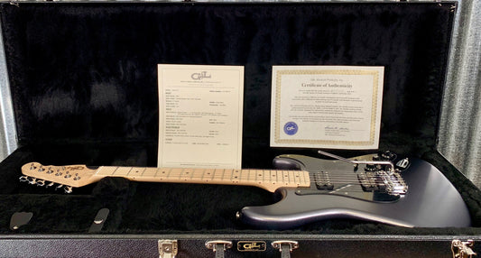 G&L USA Fullerton Custom Legacy HH Graphite Metallic Guitar & Case #2123