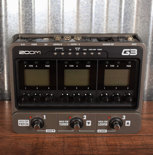 Zoom G3 Guitar Effect & Amp Simulator Pedal Used