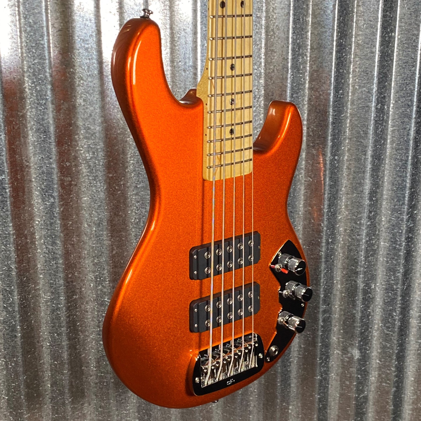 G&L USA CLF L-2500 S750 Tangerine 5 String Bass & Case #3319 Demo
