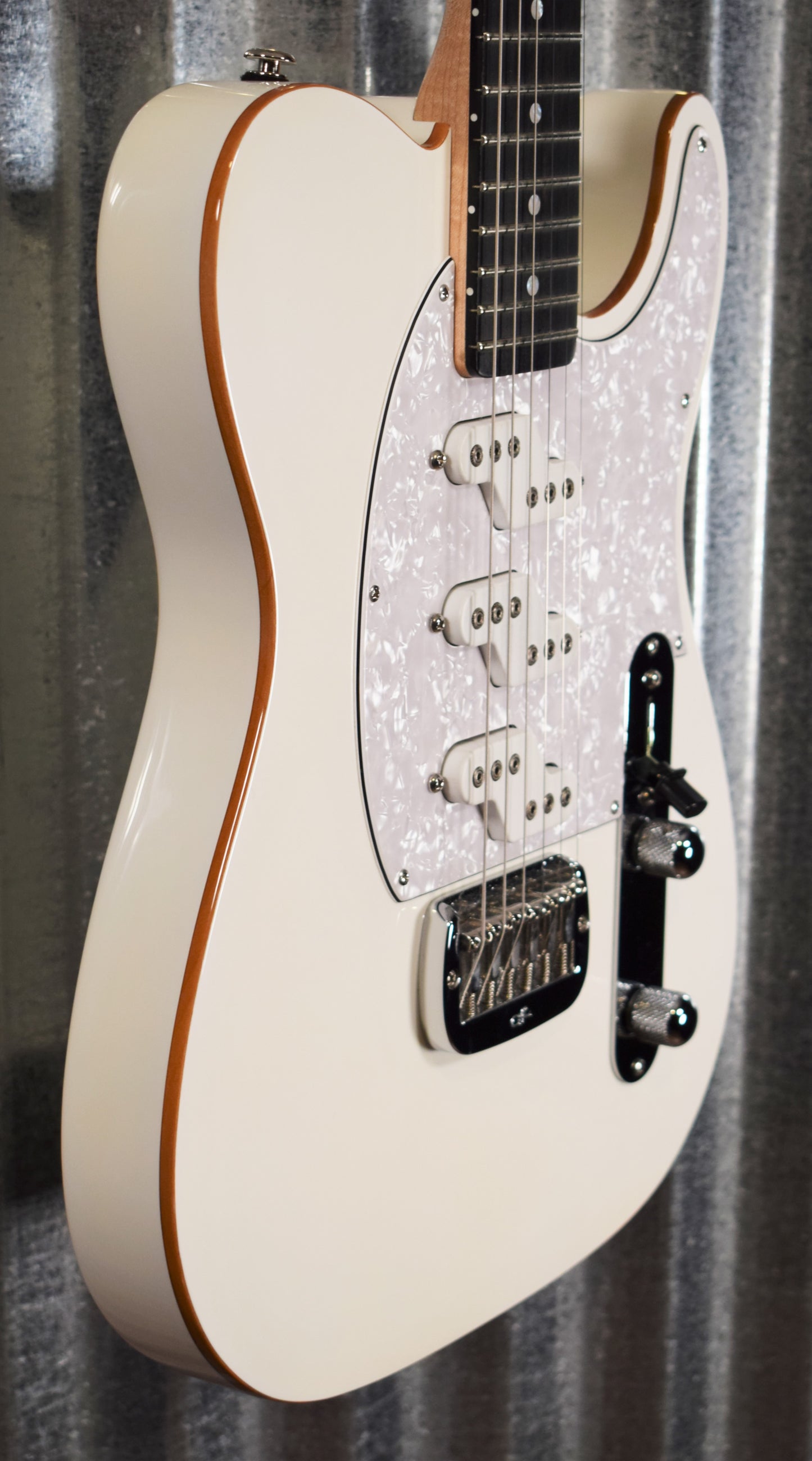 G&L Guitars USA Custom Shop ASAT Z3 White Guitar & Case 2014 #0499 Used