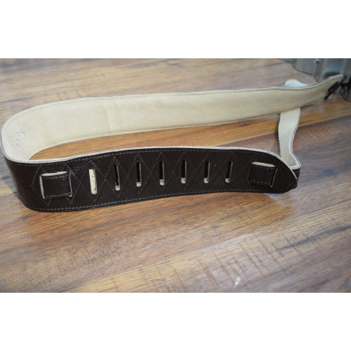 Onori L4 2.5" Brown Glove Leather Padded Guitar Strap