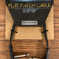 Warwick Rockboard Flat Patch Guitar Bass Pedalboard Cable 20 cm 7.87" Black 3 Pack