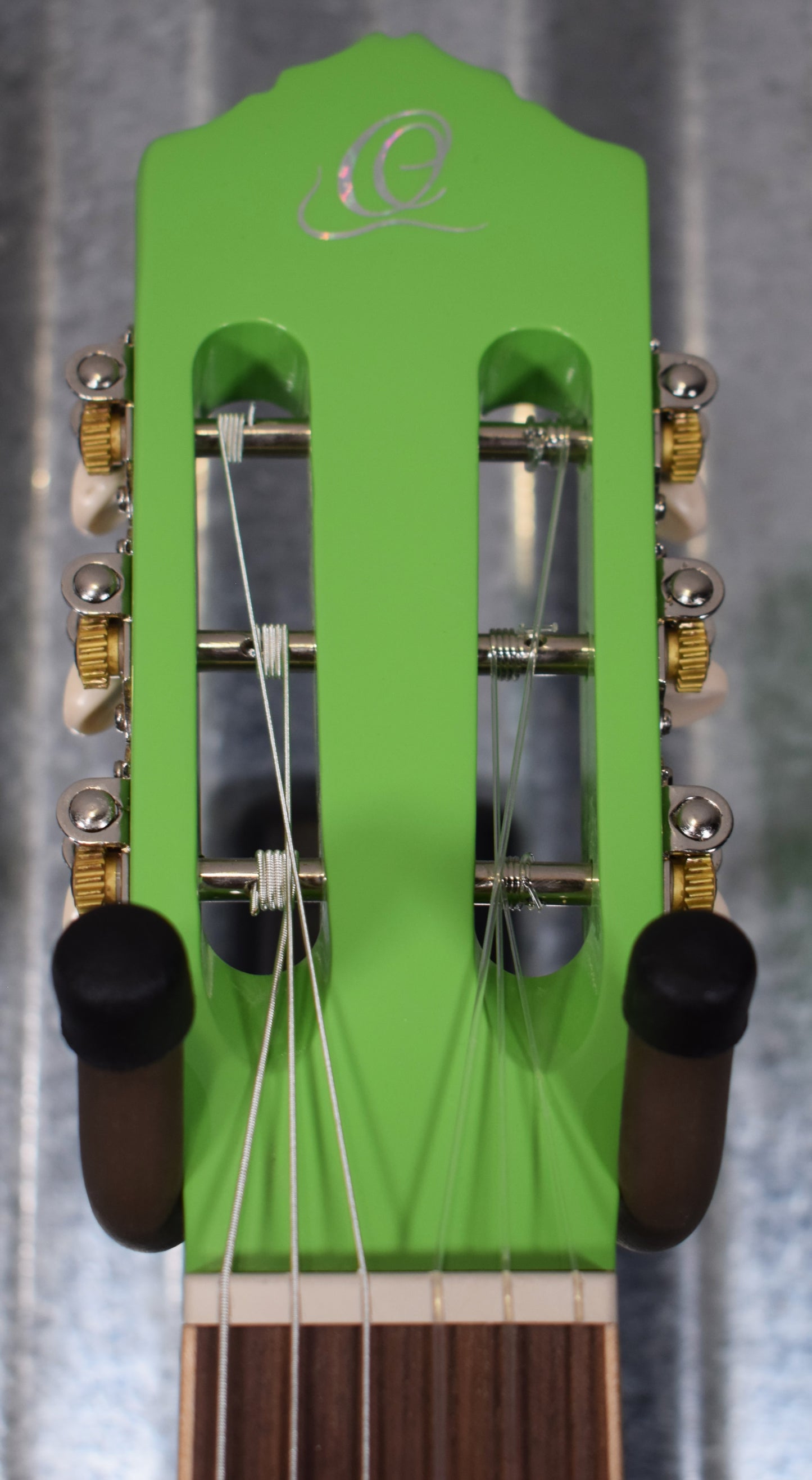 Ortega RGA-GAP Gaucho Acoustic Nylon String Parlor Green Apple Guitar & Bag #0015