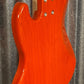 G&L USA JB5 5 String Bass Clear Orange & Case JB-5 #7088