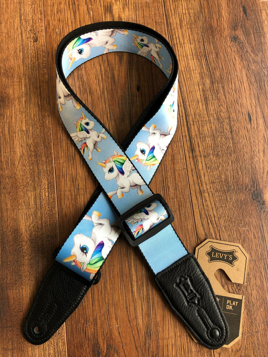 Levy's MPS2-132 2" Sublimation Printed Guitar Strap Unicorns