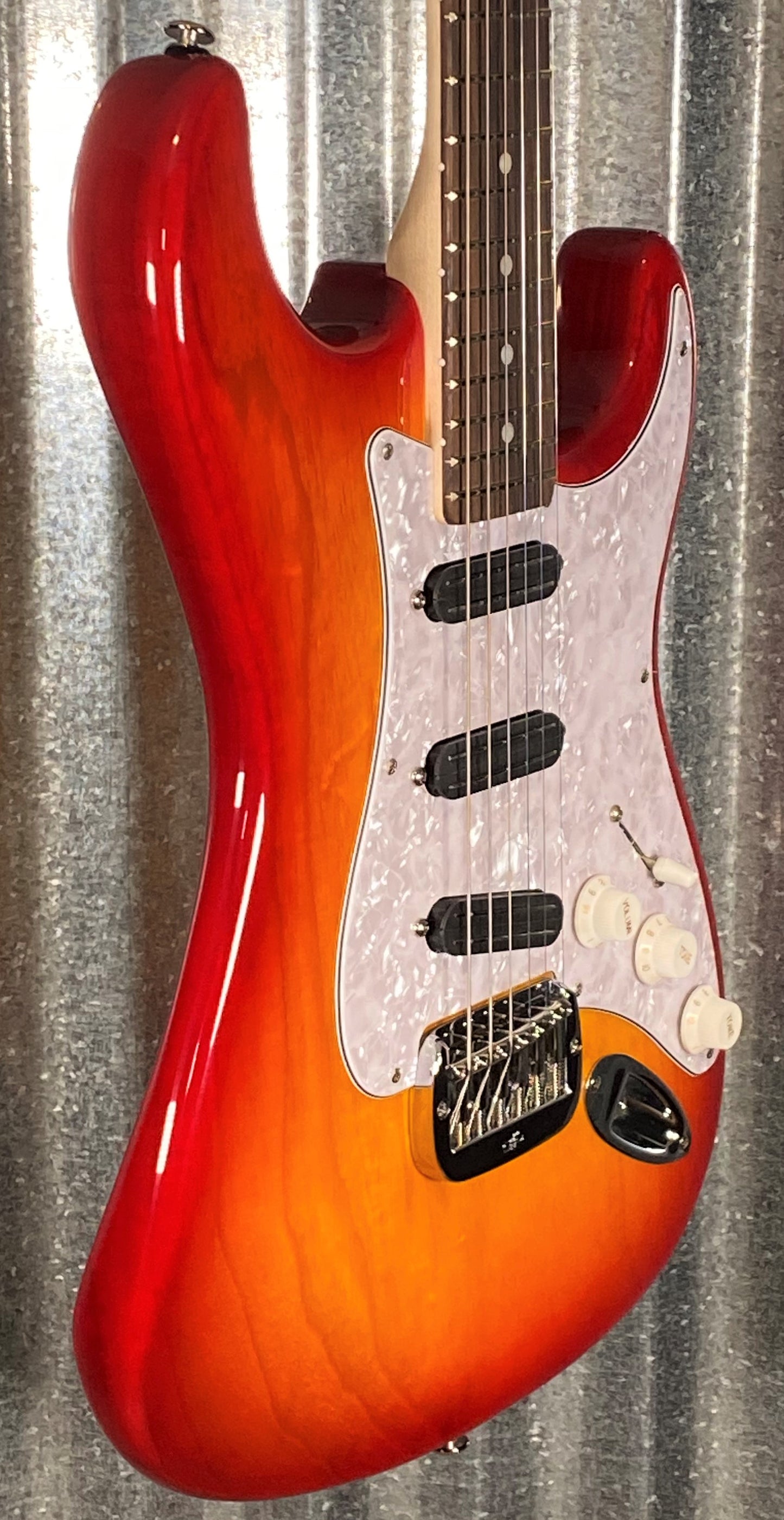 G&L USA Legacy Special Cherryburst Guitar & Case #5224