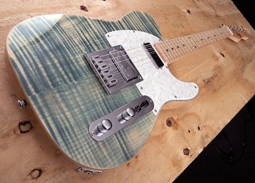 Michael Kelly CC55 Flame Maple Blue Jean Wash Electric Guitar CC55FMBJW & Bag