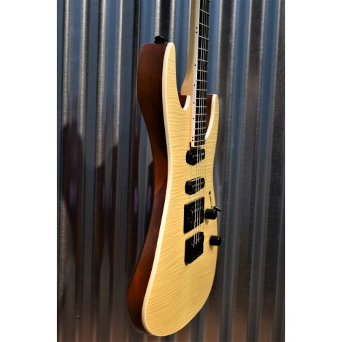 ESP LTD M-403HT Hardtail Natural Satin Flame Seymour Duncan Guitar #1019 Demo