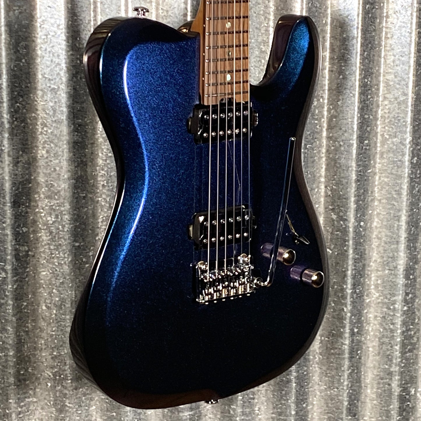 Musi Virgo Fusion Telecaster Deluxe Tremolo Indigo Blue Guitar #5148 Used
