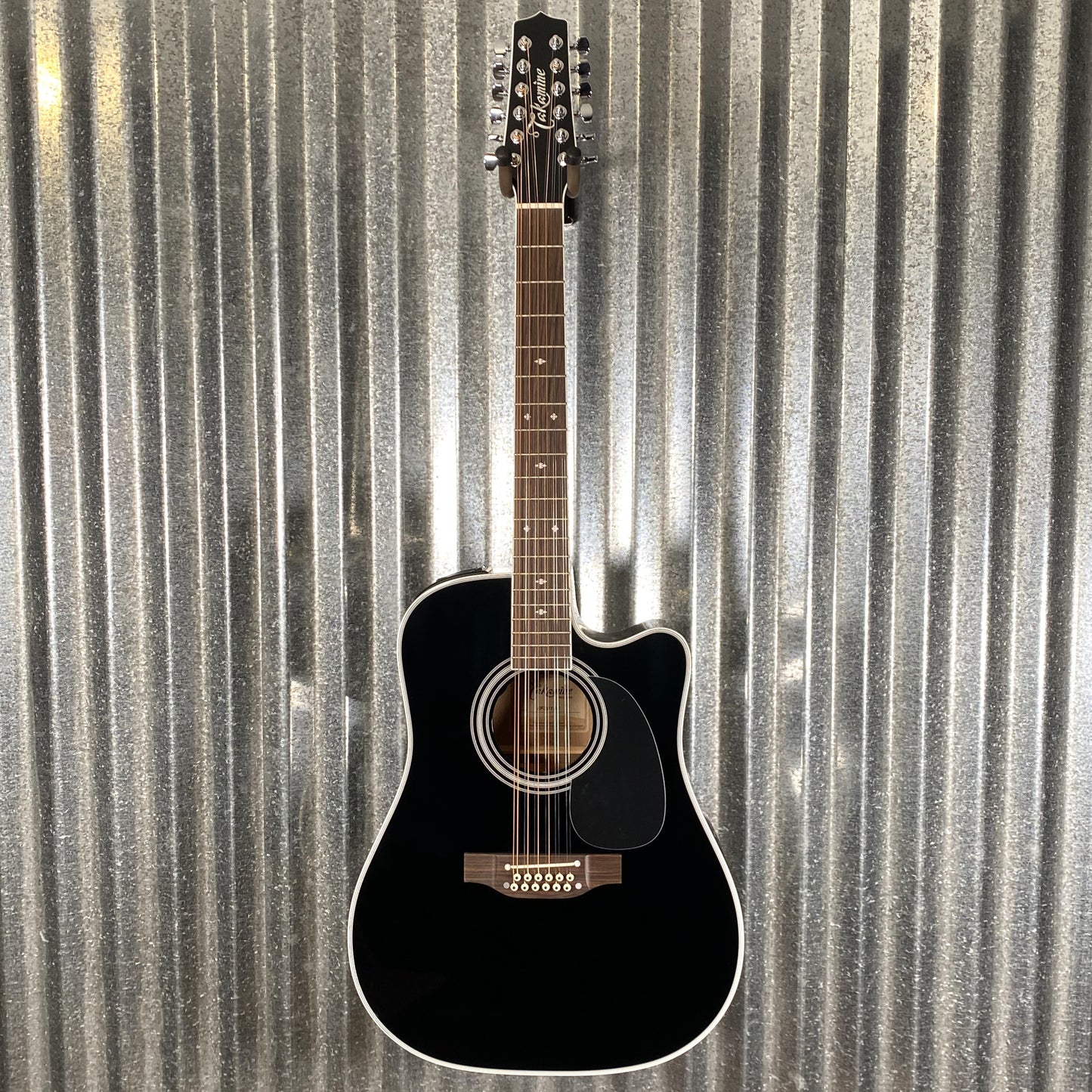 Takamine EF381SC12 Cutaway 12 String Acoustic Electric Guitar Black & Case Japan #0426