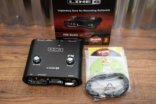 Line 6 POD Studio UX1 2 Channel Guitar Vocal USB Audio Recording Interface