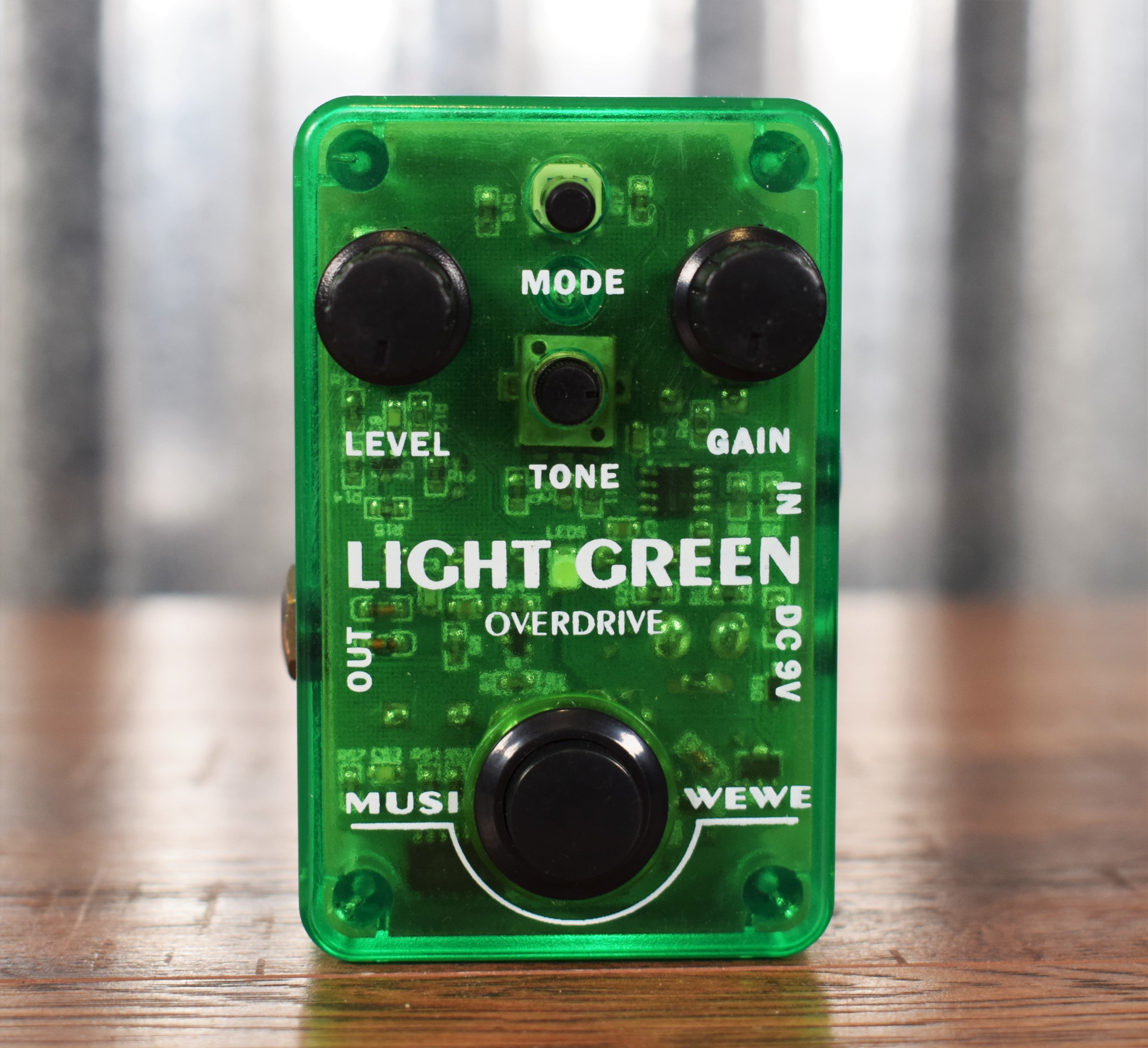 SKS Audio Musiwewe Light Green Vintage TS Overdrive Guitar Effect Peda