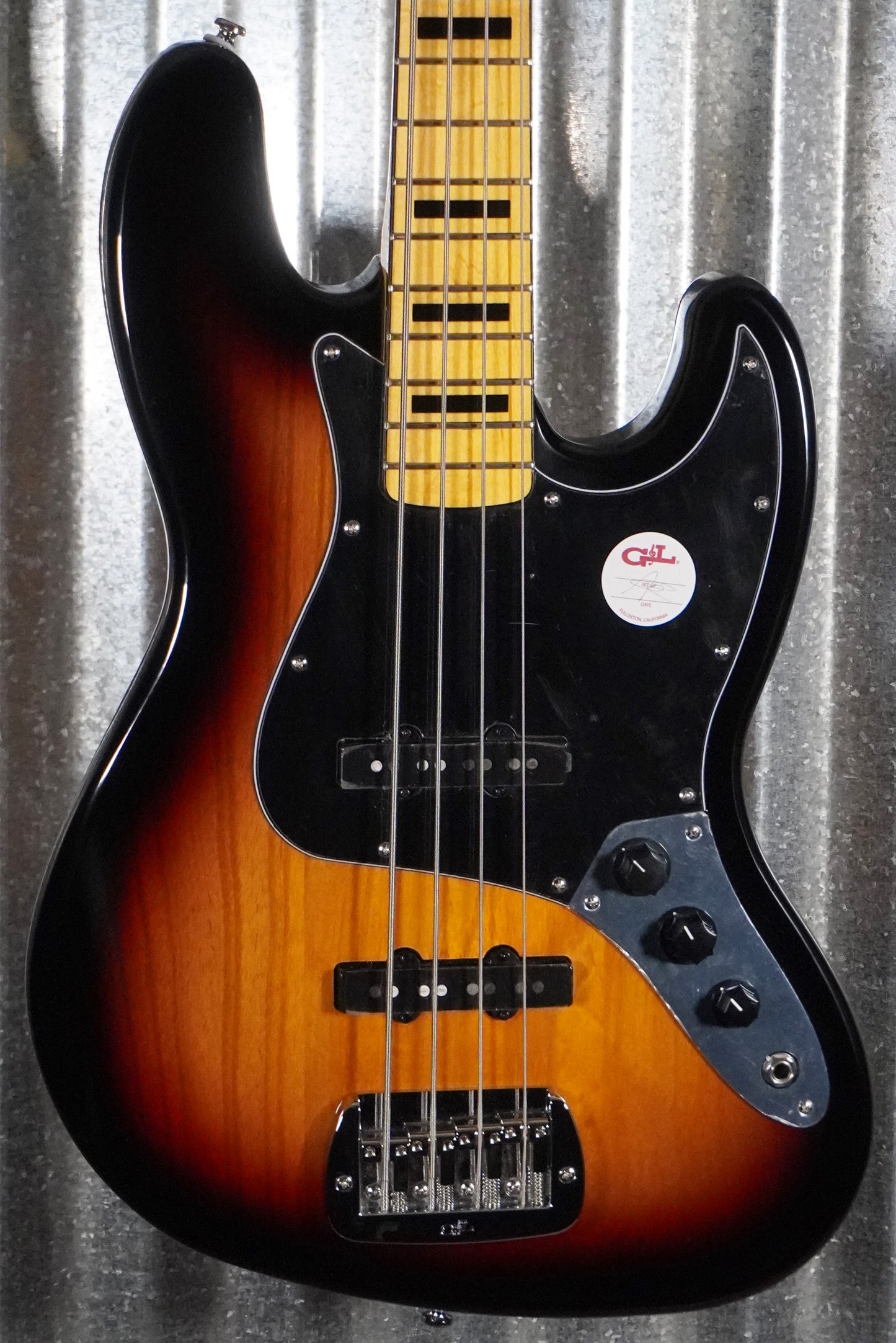 G&L Tribute JB 3-Tone Sunburst 4 String Bass #4238 Used