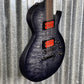 ESP LTD BB-600B Ben Burnley Baritone Quilt Top See Through Black Satin Seymour Duncan Guitar & Case #0973 B Stock