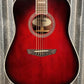D'Angelico Premier Lexington Dreadnought E Trans Black Cherry Acoustic Electric Guitar #4657